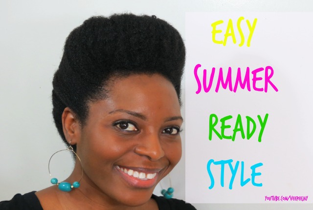 Easy Natural Hair Style for Summer