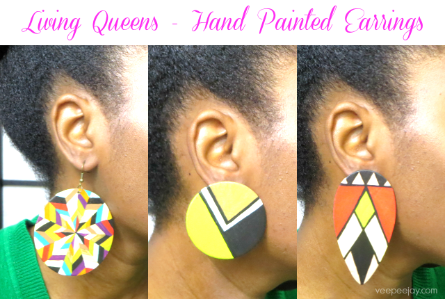 Handpainted Living Queens Earrings