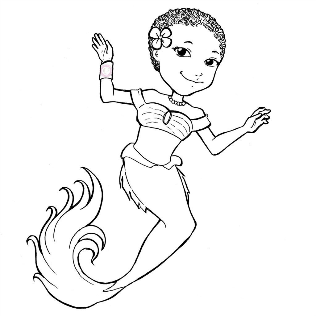 Curl Centric Curly Kids Coloring Book MermaidTWA