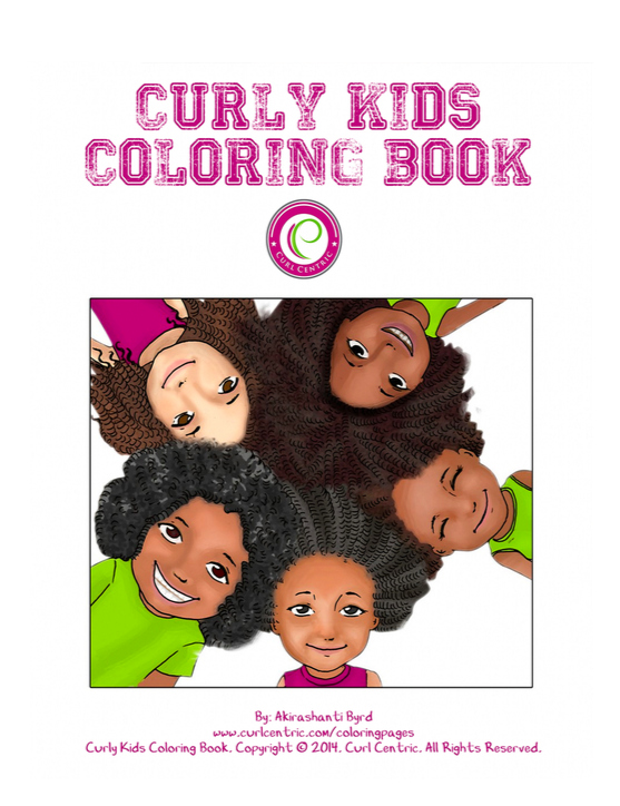 Curl Centric Curly Kids Coloring Book #BeCurlCentric