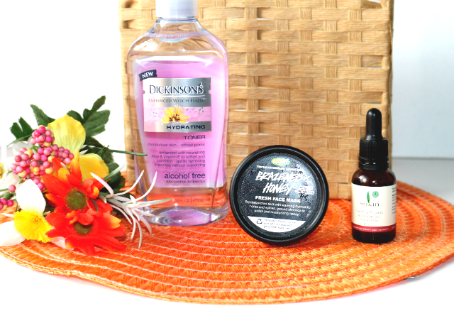 Picture of Dickinsons Hydrating Toner, Lush brazened honey & Sukin Rosehip seed oil