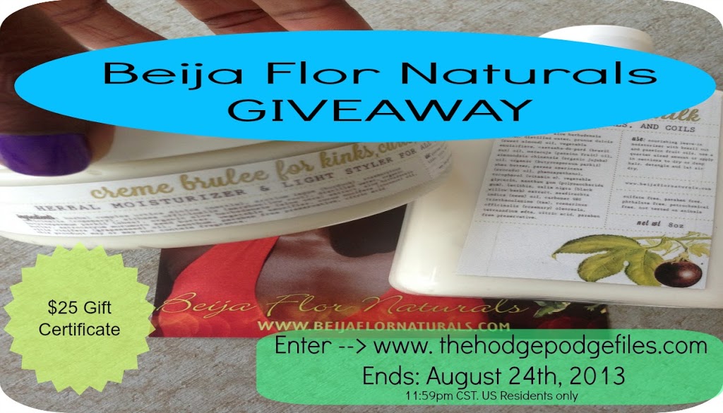 Giveaway ◊ Beija Flor Naturals Gift Certificate