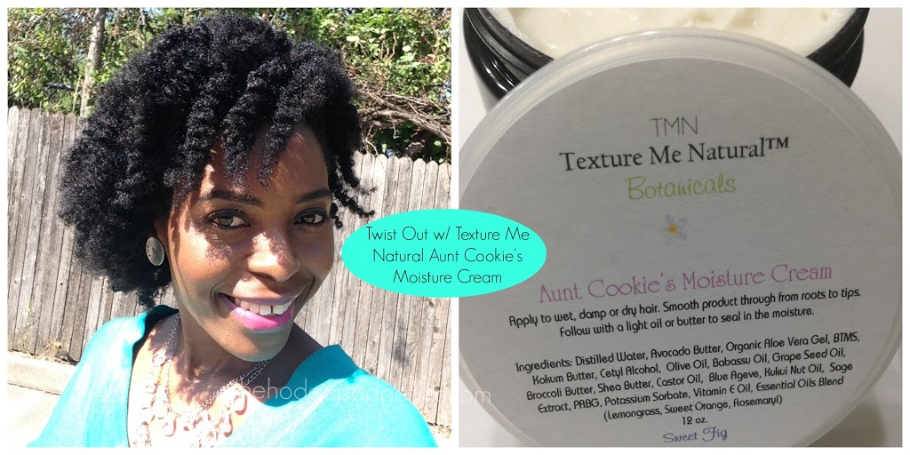 Twist Out with Texture Me Natural's Aunt Cookie's Moisture Cream