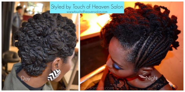 Formal Natural Hair Updo: Styled by Touch of Heaven Salon