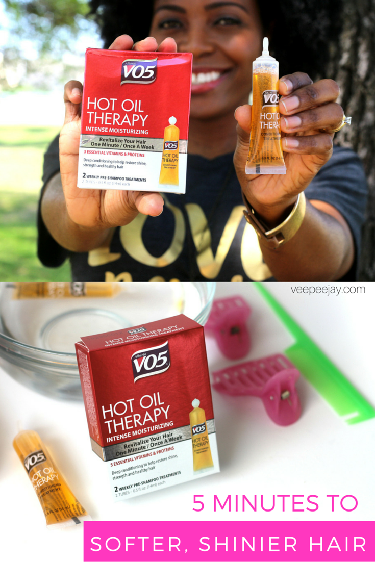 5 Minutes To Softer, Shinier Hair VO5 Hot Oil Therapy VeePeeJay